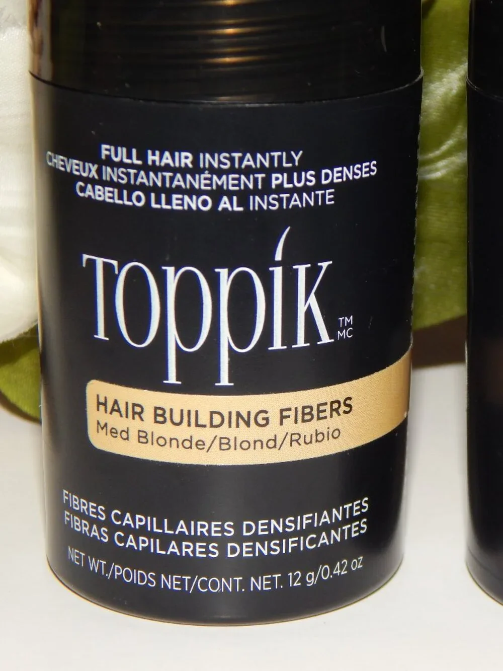 2 TOPPIK Medium Blonde 12g  .42oz Hair Building Fibers - Sealed